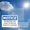 Signmission We Reserve The Right To Refuse Service To Anyone, 14 in W x Rectangle, Plastic OS-2PACK-NS-P-1014-L-18996 - alternate 7